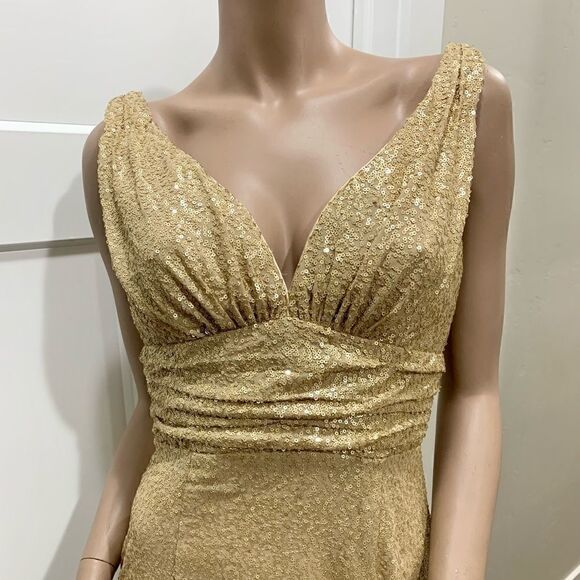 New Gorgeous Chiffon Sequins Cocktail Dress - Picture 6 of 15